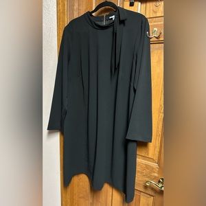 Black Long Sleeve Calvin Klein Dress with bow accent, Size 22